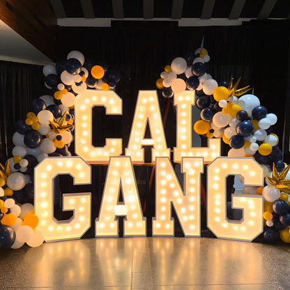 Lighted Marque Letters